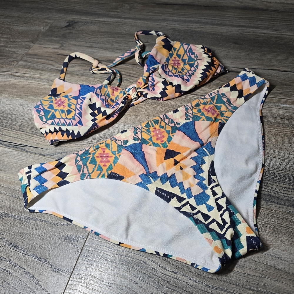 Athleta Multicolor Geometric Bikini
